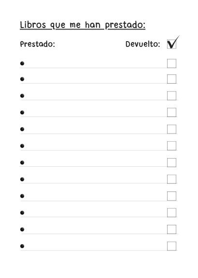 Lista de libros que me han prestado