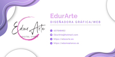Tarjeta de visita EdurArte con logotipo