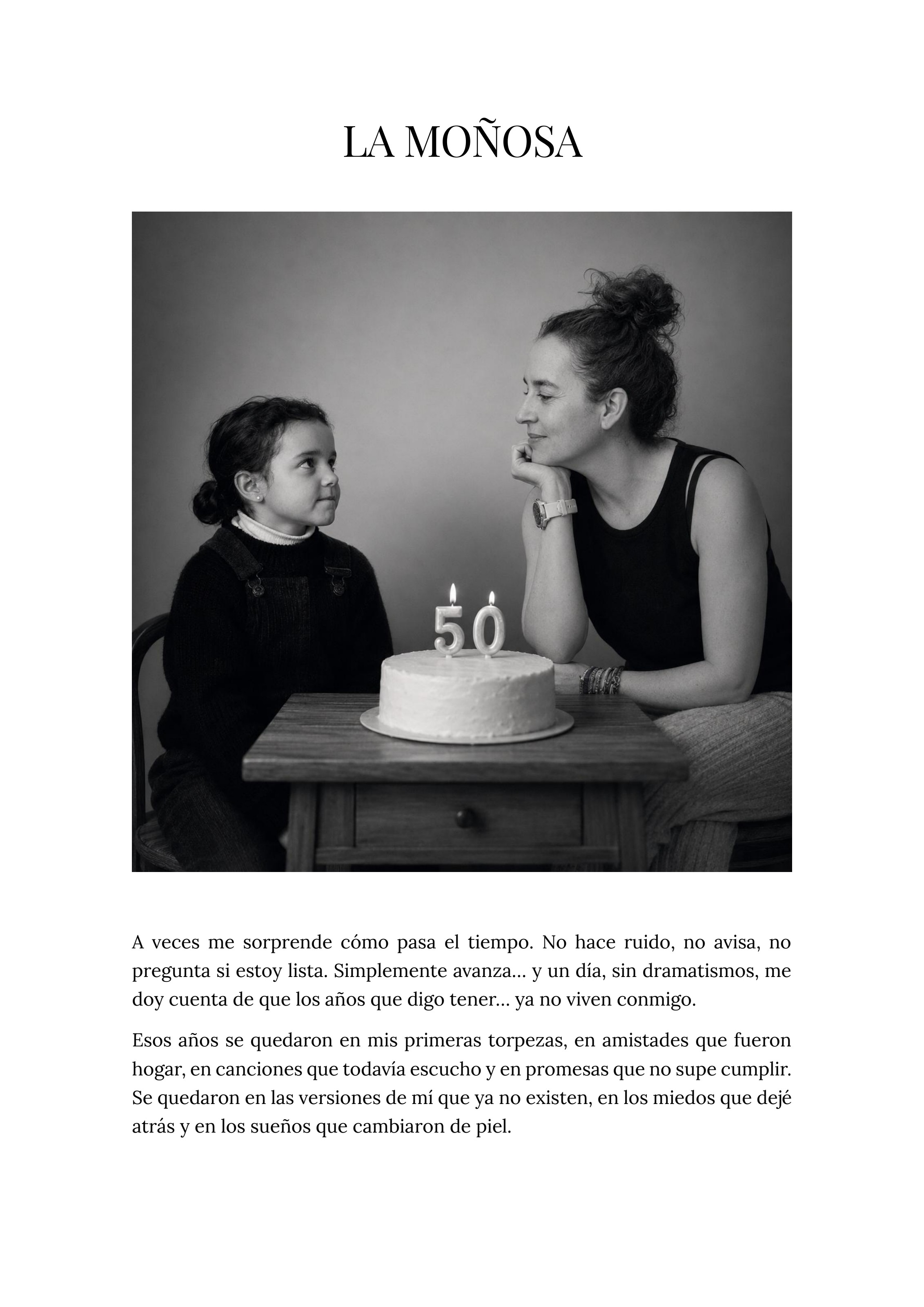 Página 1 del relato La Moñosa