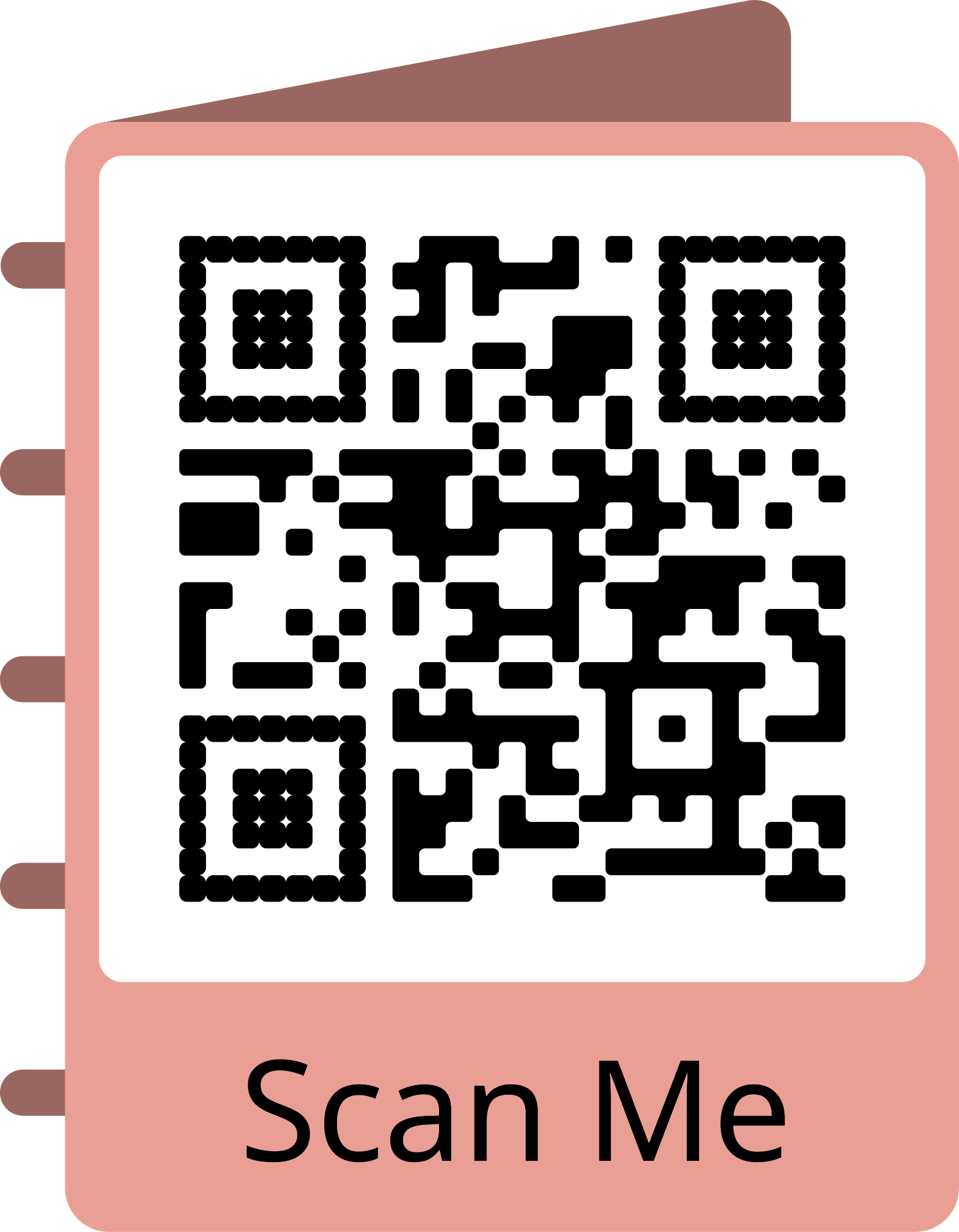Código QR personalizado en forma de libro