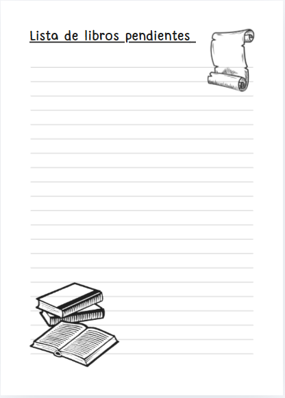 Lista de libros pendientes